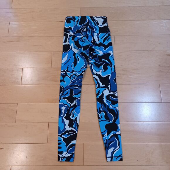 Lululemon Wunder Under High Rise Leggings Size 6 Boom Bloom Beach Blanket Blue - Picture 4 of 7